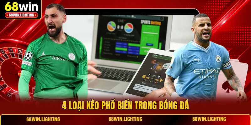 4 loại kèo phổ biến trong bóng đá