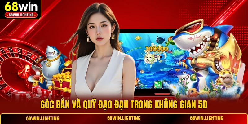 Góc bắn và quỹ đạo đạn trong không gian 5D