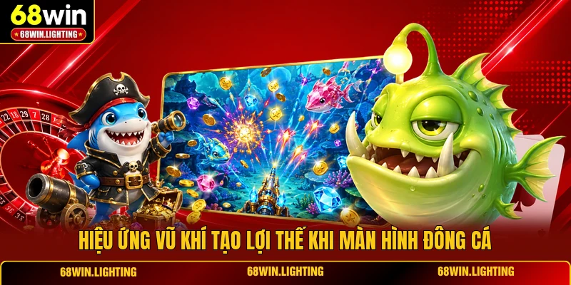 Hiệu ứng vũ khí tạo lợi thế khi màn hình đông cá